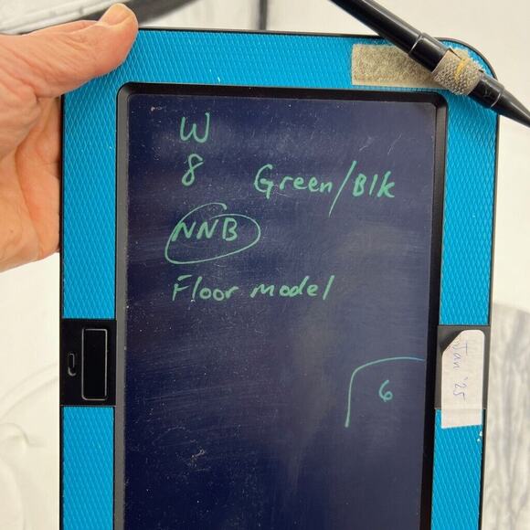 Soft Surroundings Womens 8 Slides Green Black Floral Open Toe Low Block Heel - Picture 11 of 12